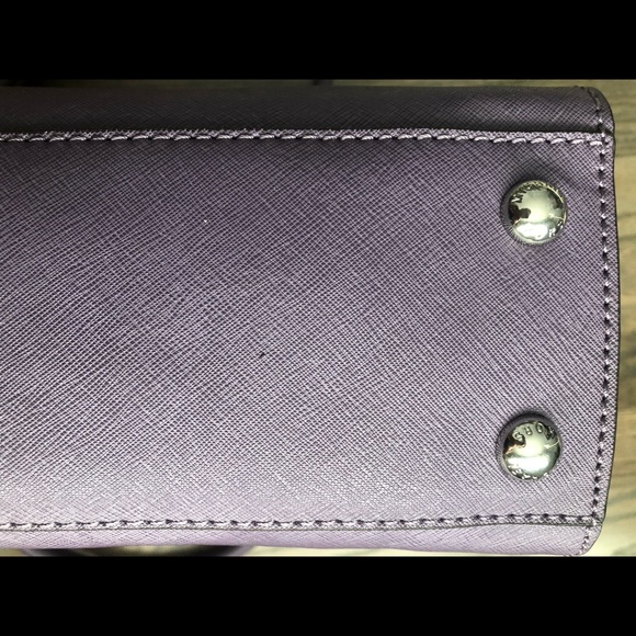 Michael Kors Wisteria Hamilton Leather Satchel. - Picture 5 of 5